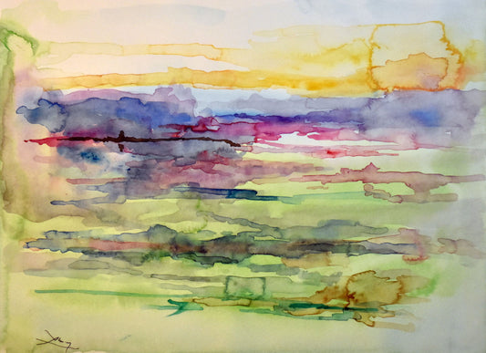 Brumas (Watercolor) No.22 - Abisay Puentes Art