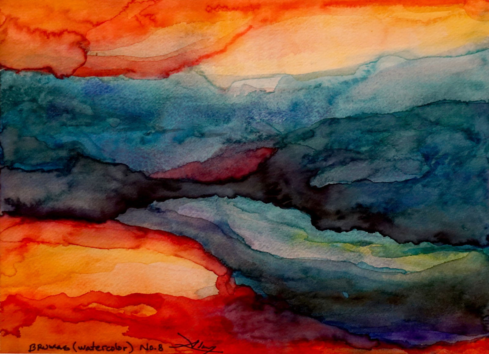 Brumas (Watercolor) No.8 - Abisay Puentes Art